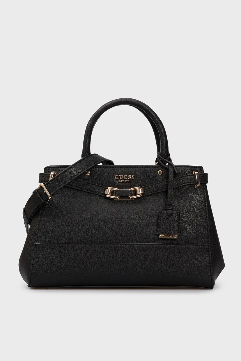 Жіноча чорна сумка SILVYE LUXURY SATCHEL Guess HWBG9527060 — MD