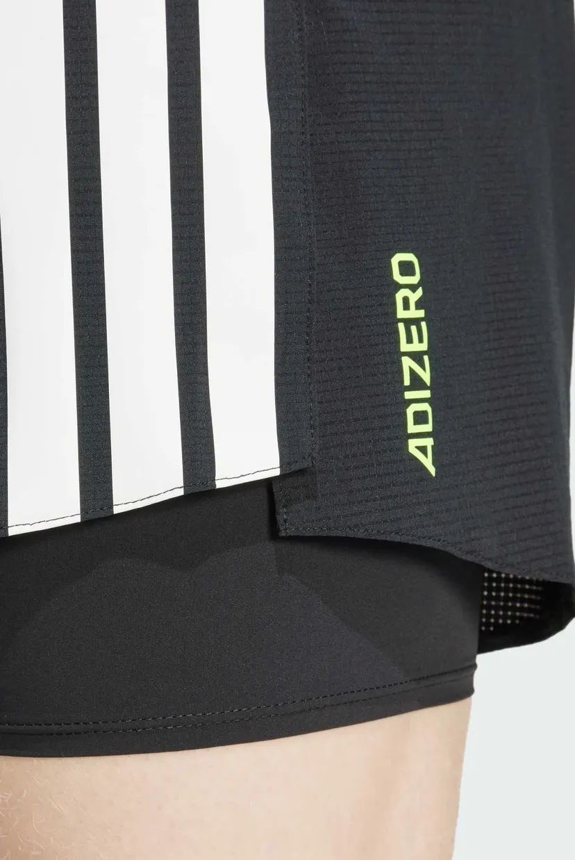 Чоловічі чорні шорти 2в1 Adizero Running 2-in-1 Gel Pocket 5