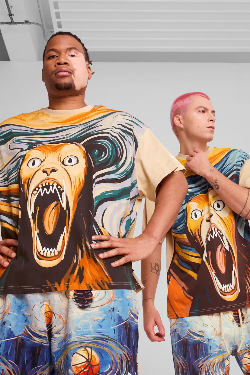 Чоловіча бежева футболка Dylan Exhibit Basketball Tee Men 3