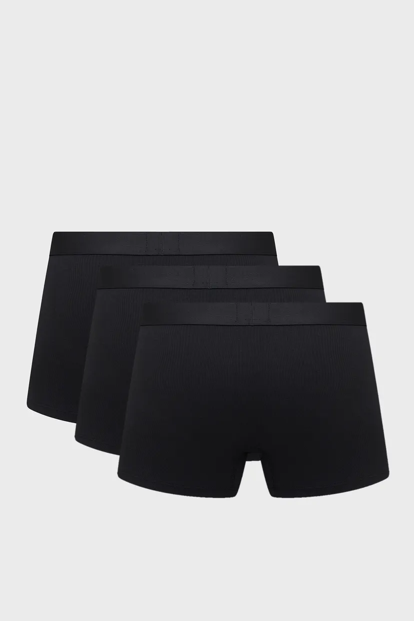 Мужские черные боксеры (3 шт) RIB TRUNK 7