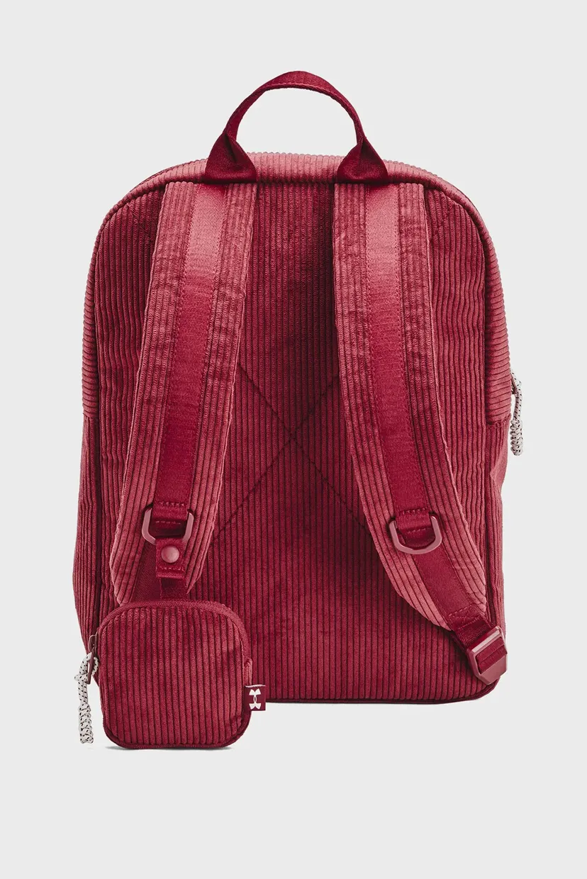 Женский бордовый вельветовый рюкзак UA Loudon Corduroy SM BP 3
