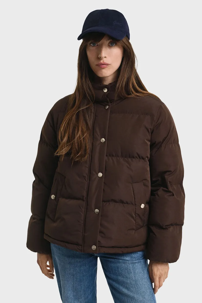 Жіноча темно-коричнева куртка CLOUD Gant 4700393 — MD-Fashion