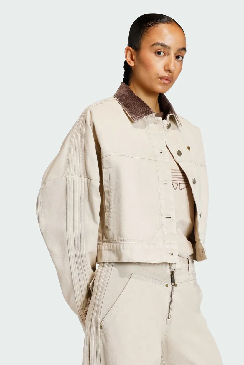 Жіноча бежева куртка CANVAS TRACKTOP 4