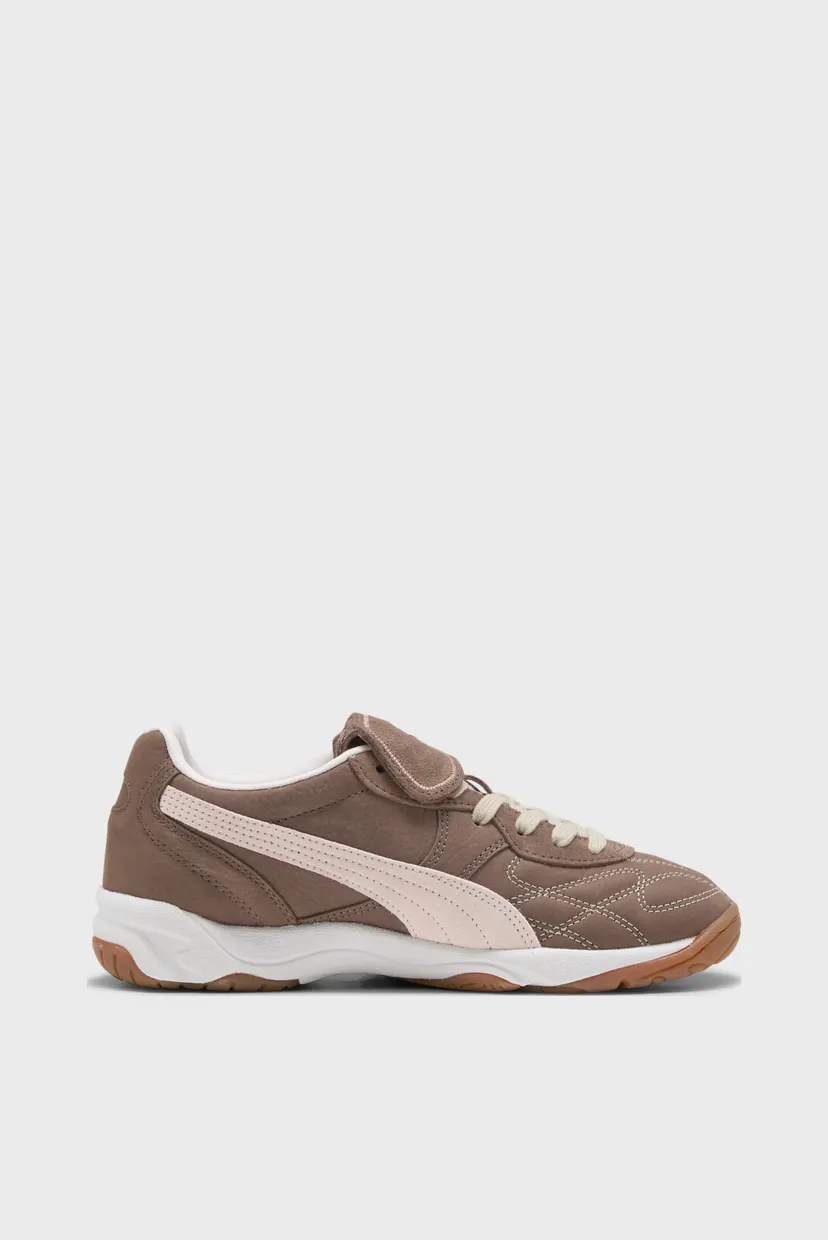 KING Жіночі коричневі шкіряні кросівки King Indoor Wine Club Sneakers