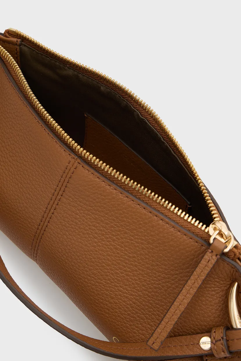 Жіноча руда шкіряна сумка SLOUCHY LEATHER SMALL CONV 6