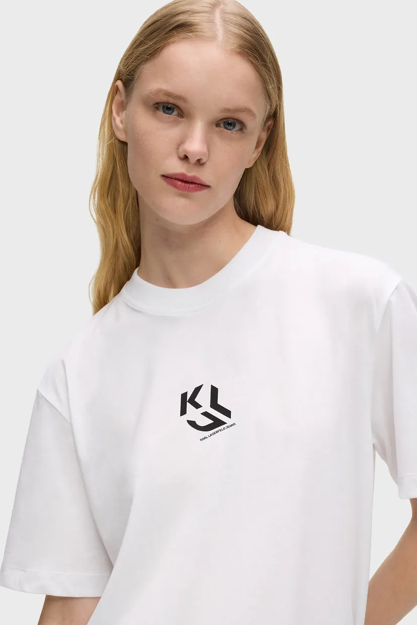 Жіноча біла футболка MONOGRAM 4