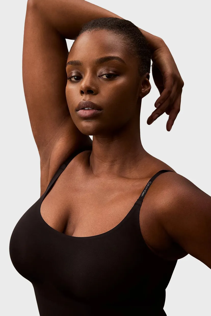 Женский черный моделирующий комбинезон MID THIGH BODYSUIT 5