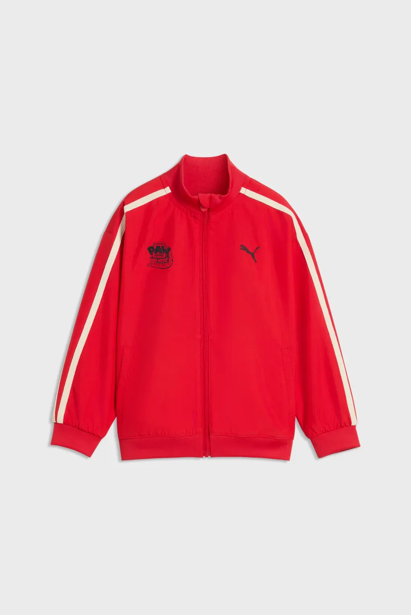 Детская красная спортивная кофта PUMA x PAW PATROL T7 Relaxed Track Jacket Kids 4