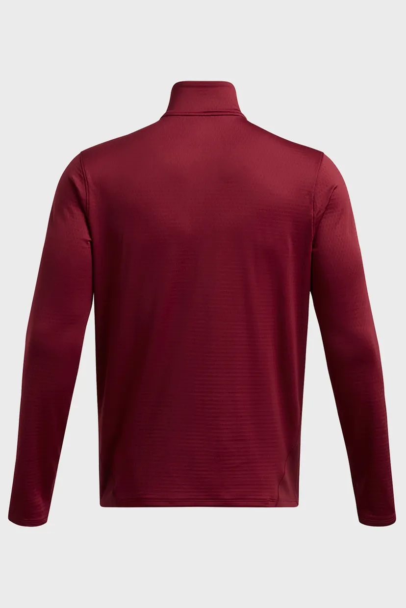 Мужская бордовая спортивная кофта UA Vanish CW 1/4 Zip 5