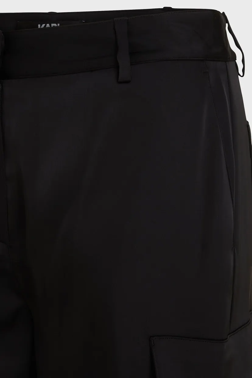 Женские черные карго SATIN CARGO 5