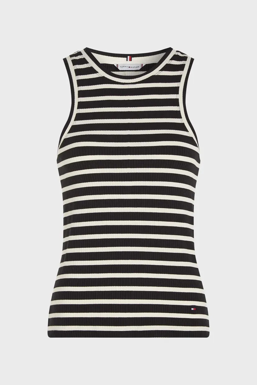 Женский топ в полоску SLIM 5X2 RIB STRIPE TANK NS 6