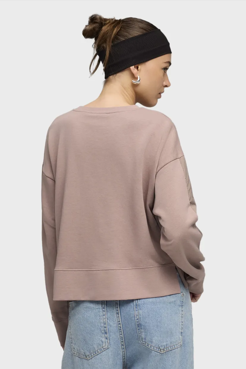 Женский пудровый свитшот HER Relaxed Crew Neck Sweatshirt Women 3
