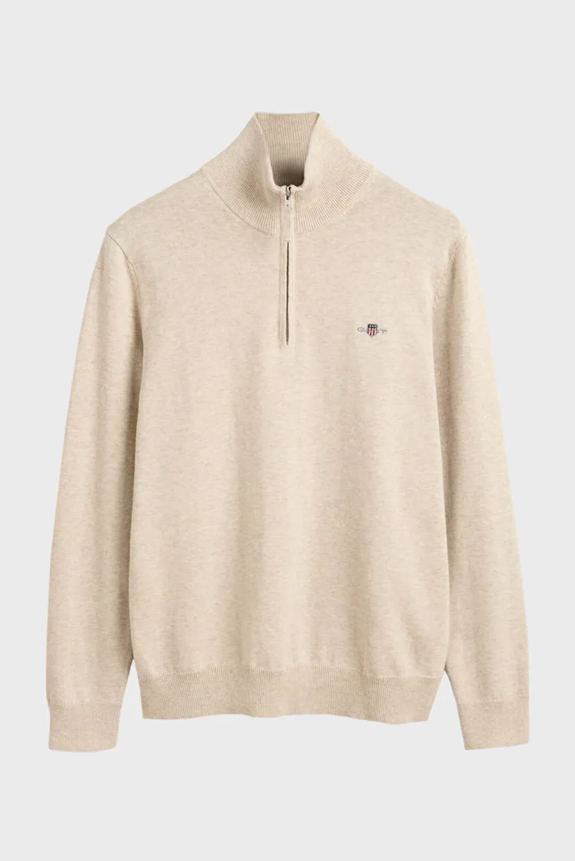 Чоловіча бежева кофта CLAIC COTTON HALF ZIP 5