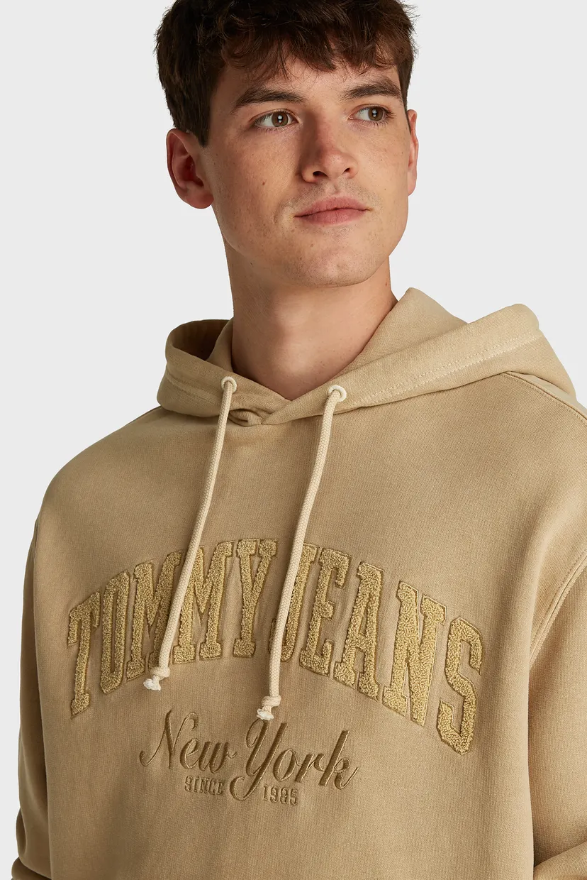 Чоловіче бежеве худі TJM RLX VINTAGE VARSITY 4