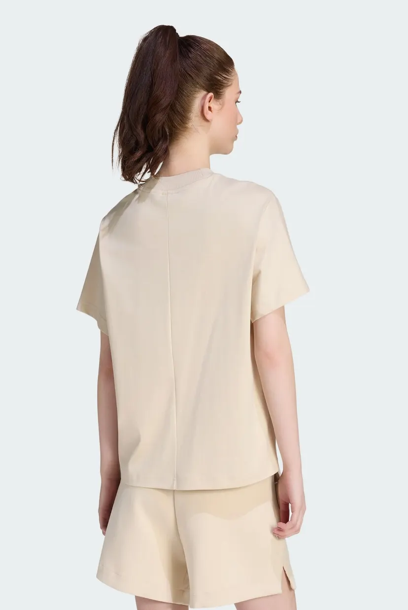 Жіноча бежева футболка SOFT LUX LOOSE 3