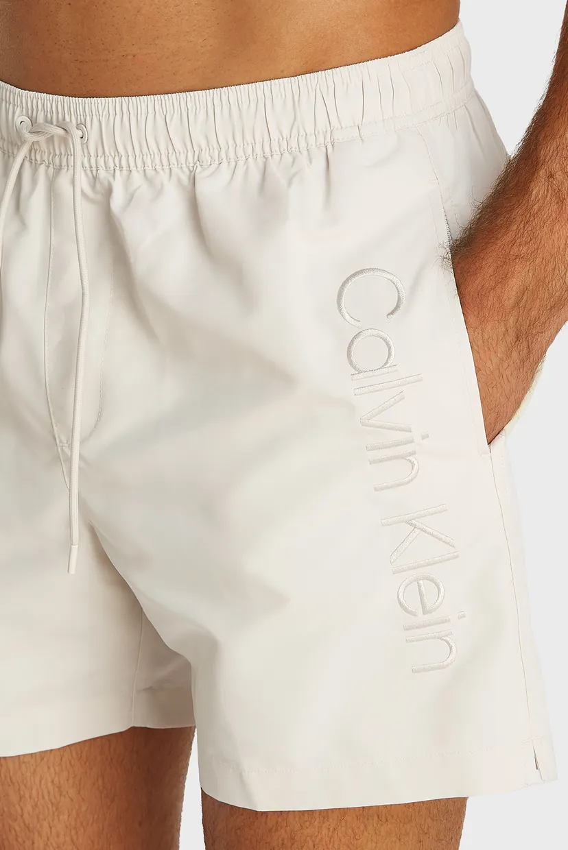 Мужские белые плавательные шорты MEDIUM DRAWSTRING 3
