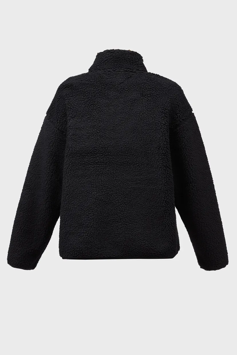 Чоловіча чорна спортивна кофта TJM RLX TEDDY BADGE 1/4 ZIP EXT 5