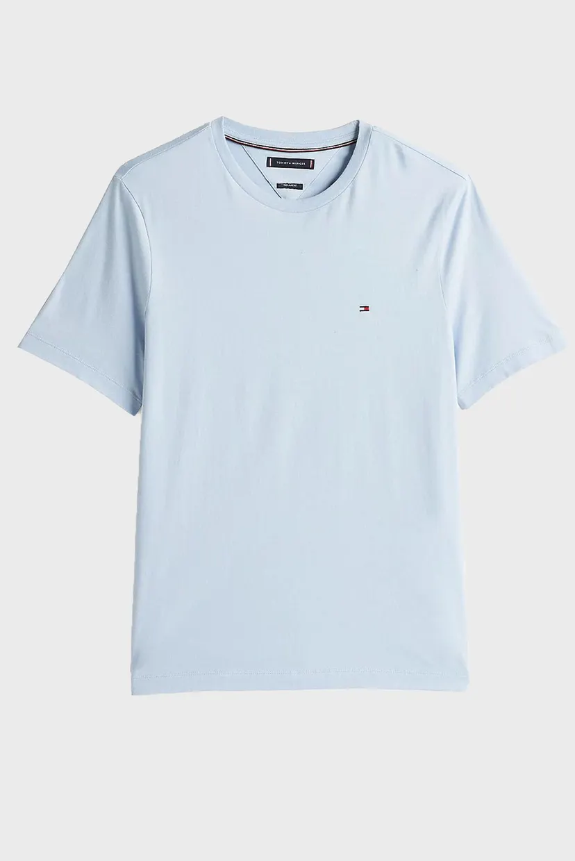Мужская голубая футболка ESS SEASONAL REG FIT SOLID TEE 5