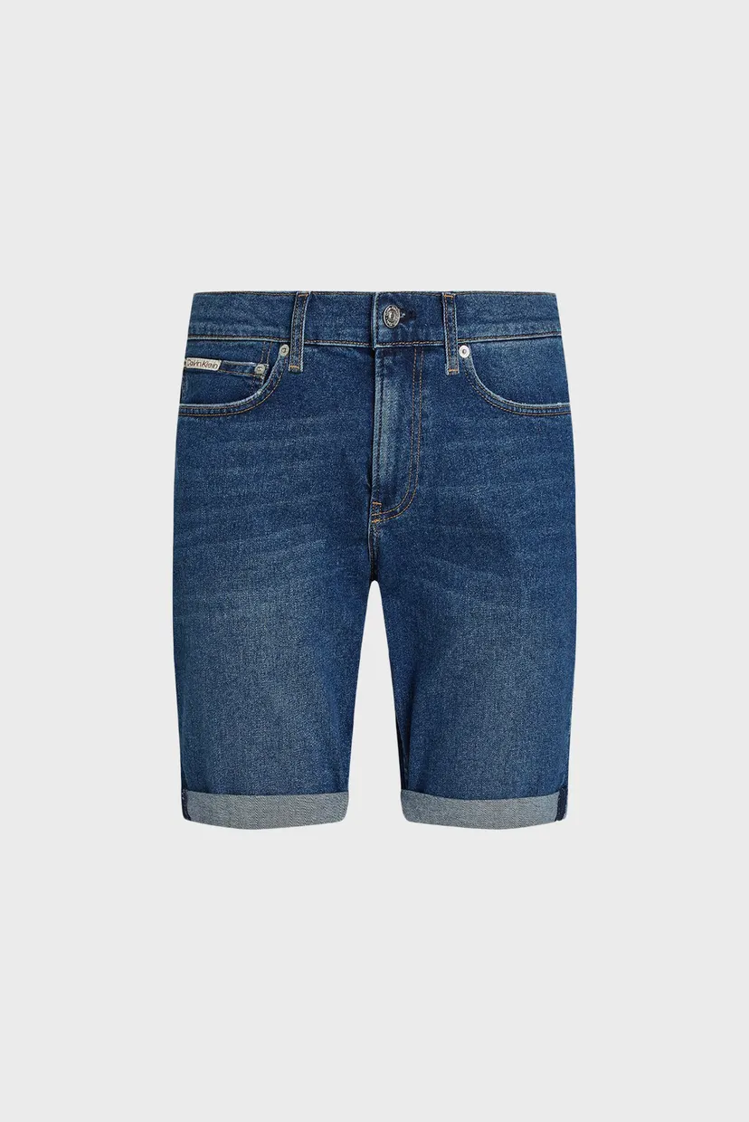 Мужские синие джинсовые шорты SLIM SHORT 6