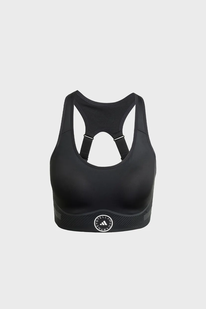 Жіночий чорний топ adidas by Stella McCartney TruePace High Support 5