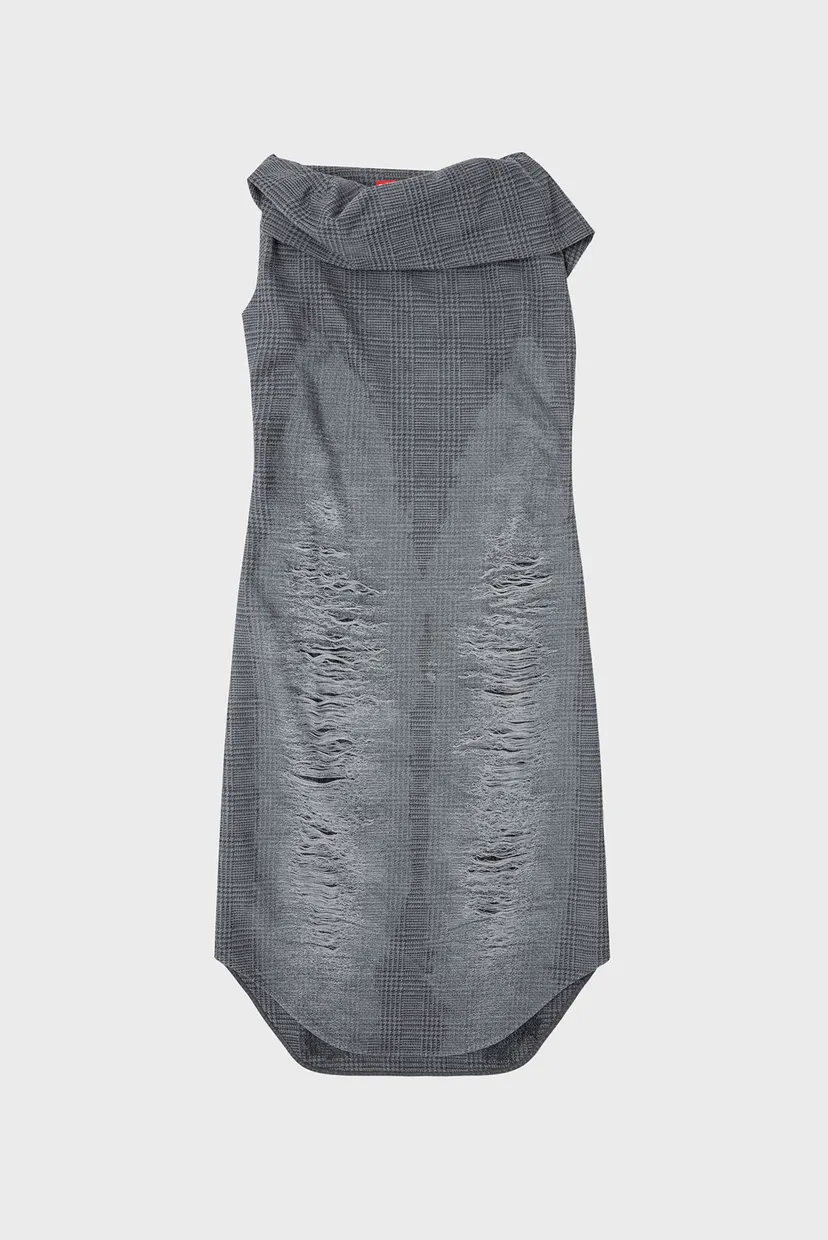Женское серое платье D-MAUVE 4