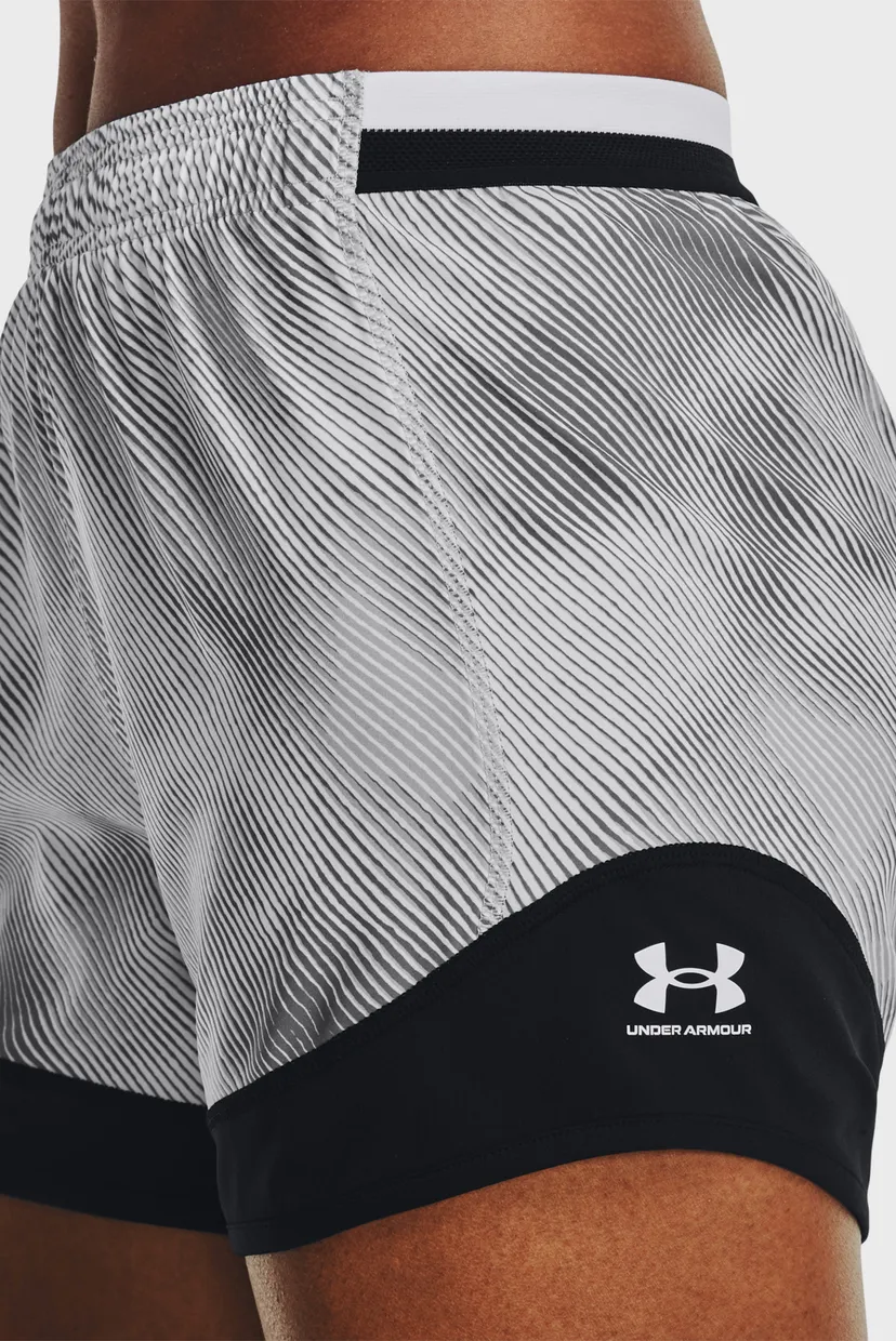 Женские серые шорты в полоску UA W's Ch. Pro Short PRNT 4