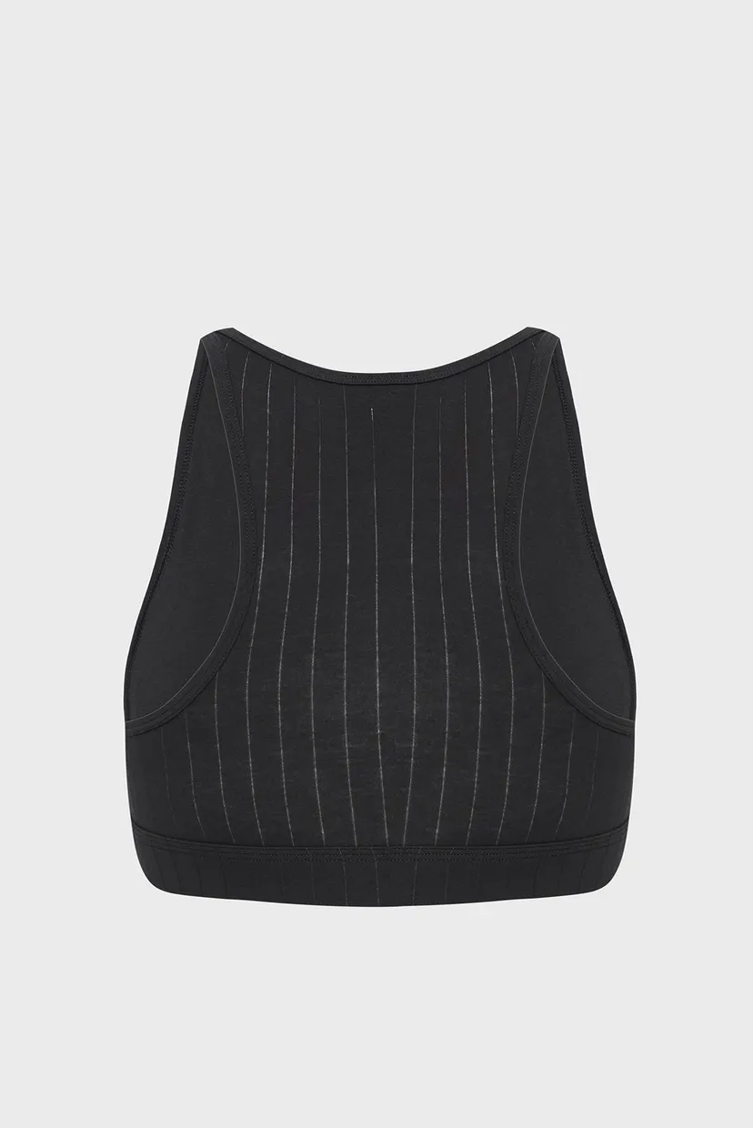 Жіночий чорний топ UNLINED 8
