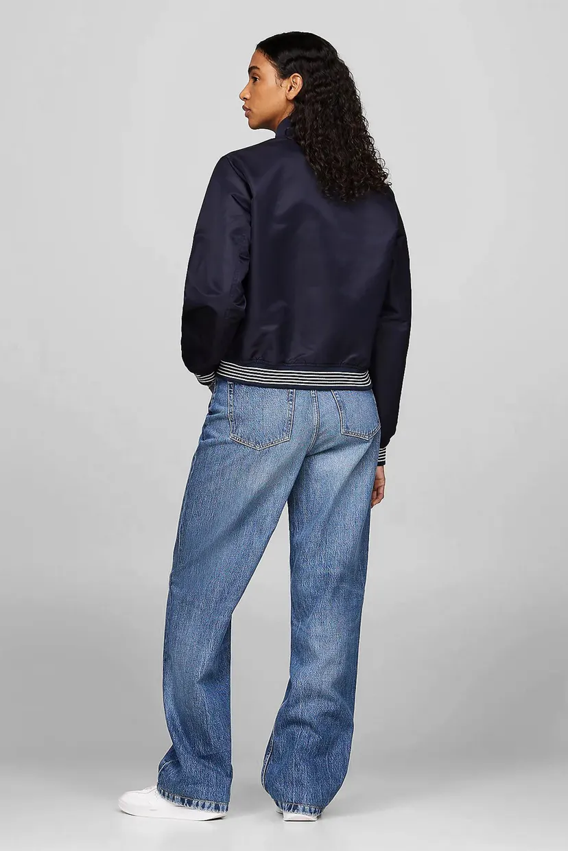 Жіночий темно-синій бомбер NON-PADDED VARSITY BOMBER JACKET 3