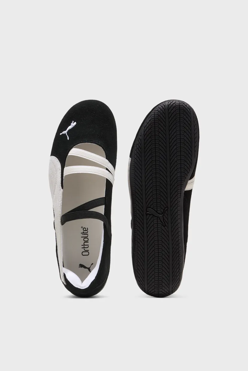 Жіночі чорні замшеві балетки Speedcat Ballet Suede Shoes Women 5