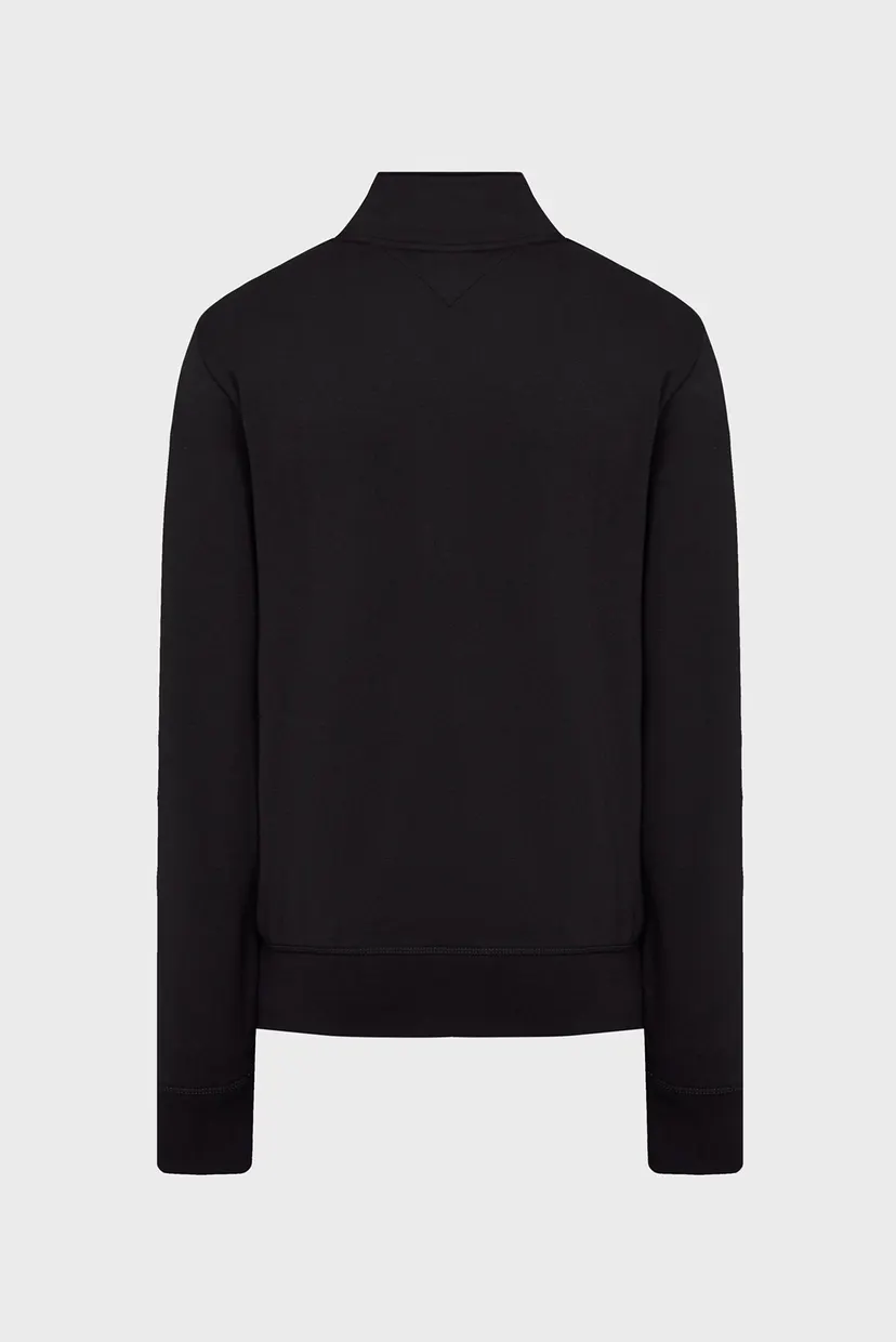 Мужская черная спортивная кофта TOMMY LOGO ZIP THRU STAND COLLAR 7