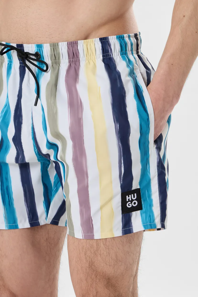 Мужские плавательные шорты в полоску 4