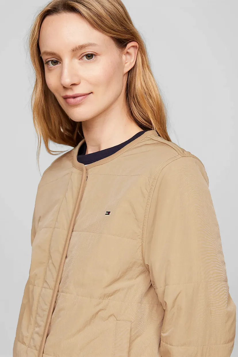 Жіноча бежева куртка JERSEY LINED JACKET 4