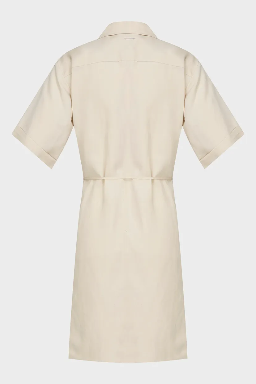 Жіноча бежева сукня LINEN BLEND RELAXED 6