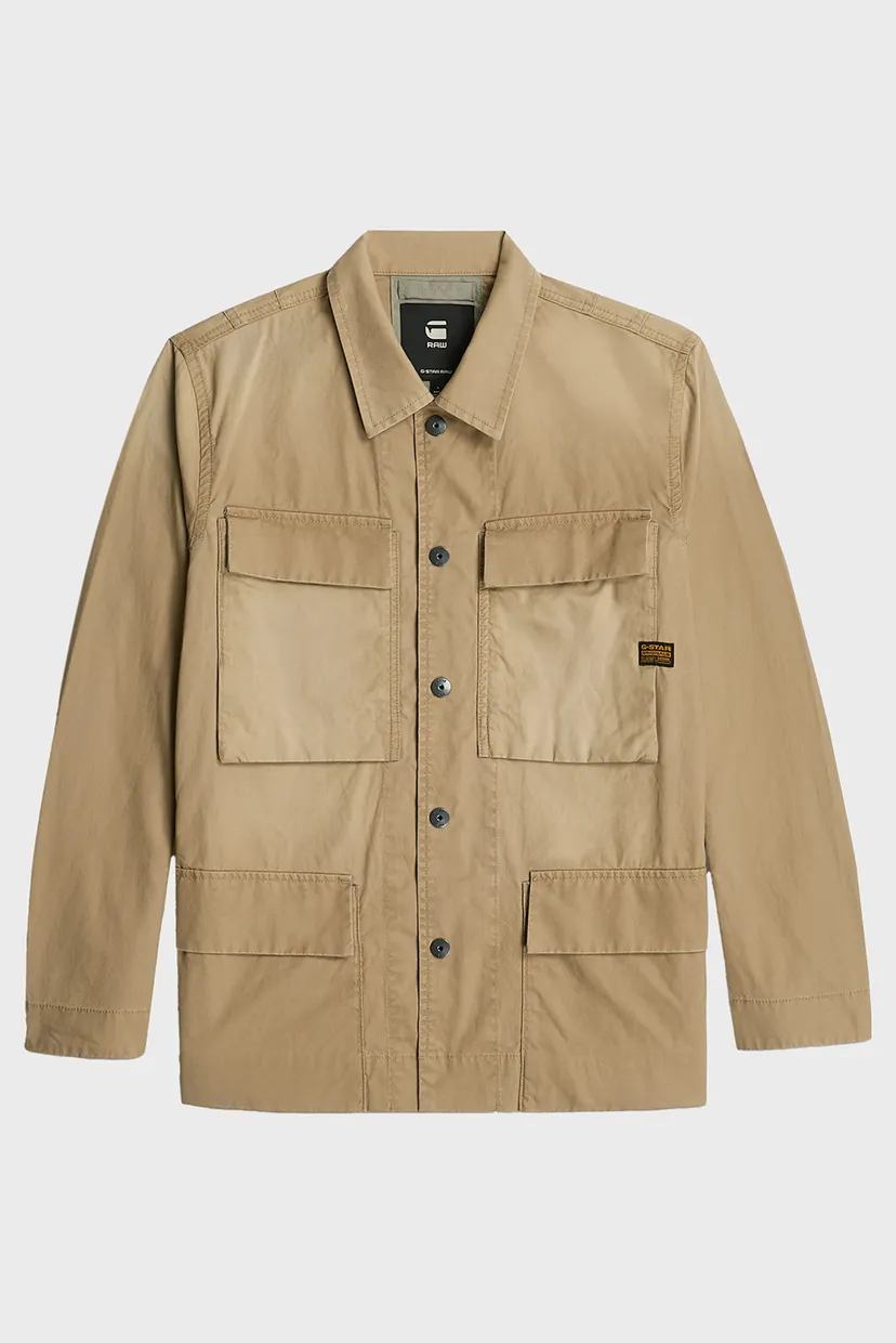 Чоловіча бежева куртка 4 pkt overshirt 5