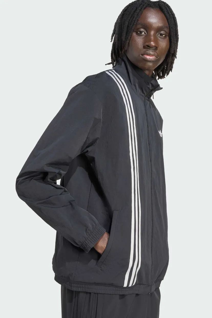 Чоловіча чорна спортивна кофта Firebird Front Stripes Woven 5