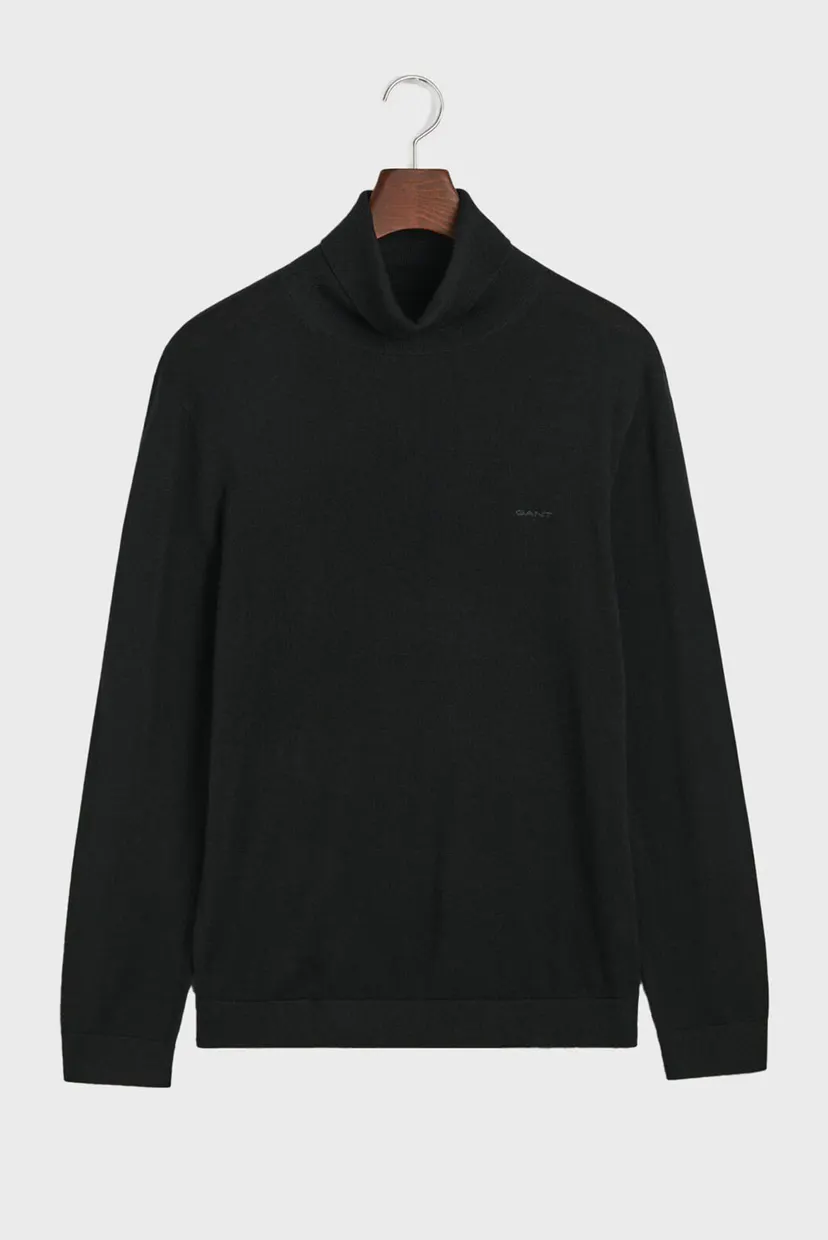 Чоловічий чорний вовняний гольф EXTRAFINE MERINO WOOL TURTLENECK 5