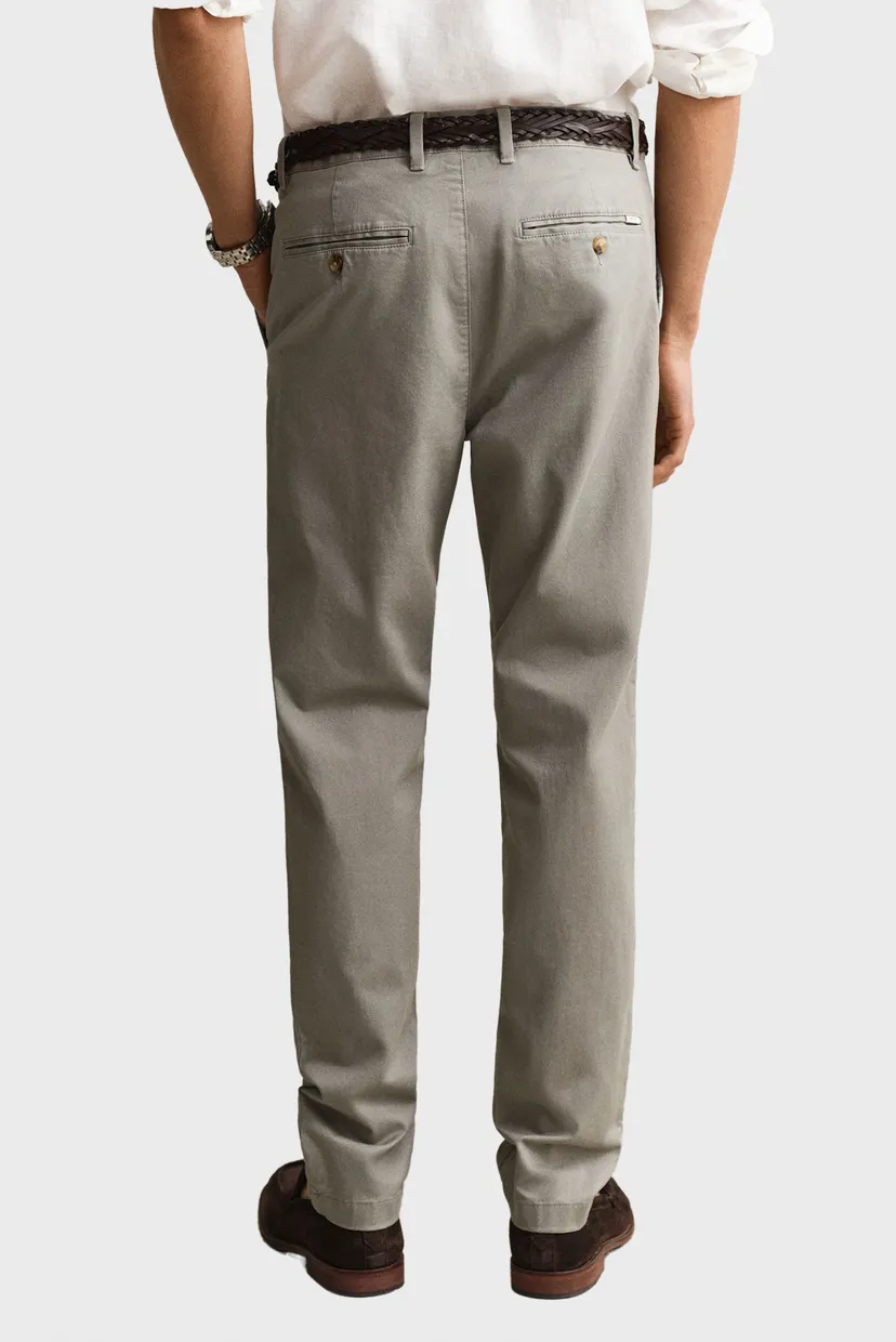 Мужские серые чиносы SLIM CLASSIC 3