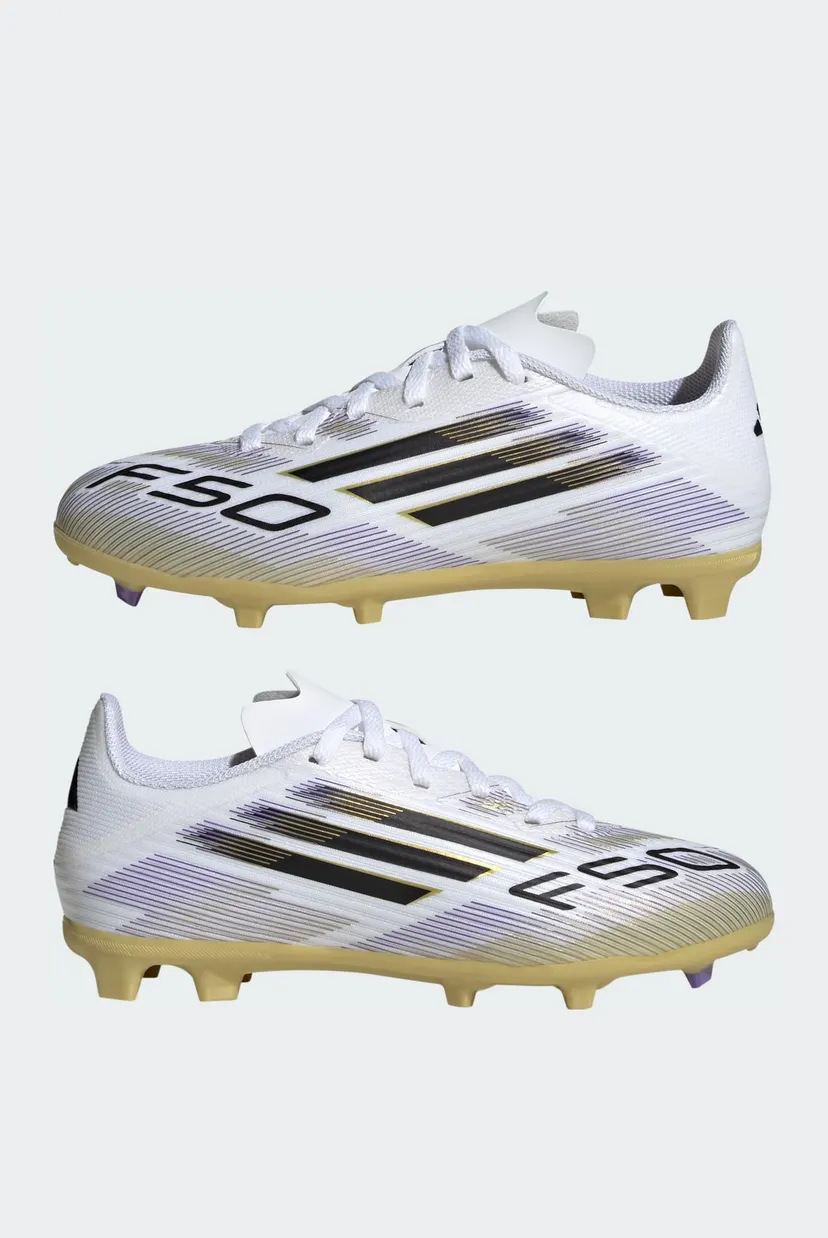 Детские белые бутсы F50 League Firm/Multi-Ground Kids 7