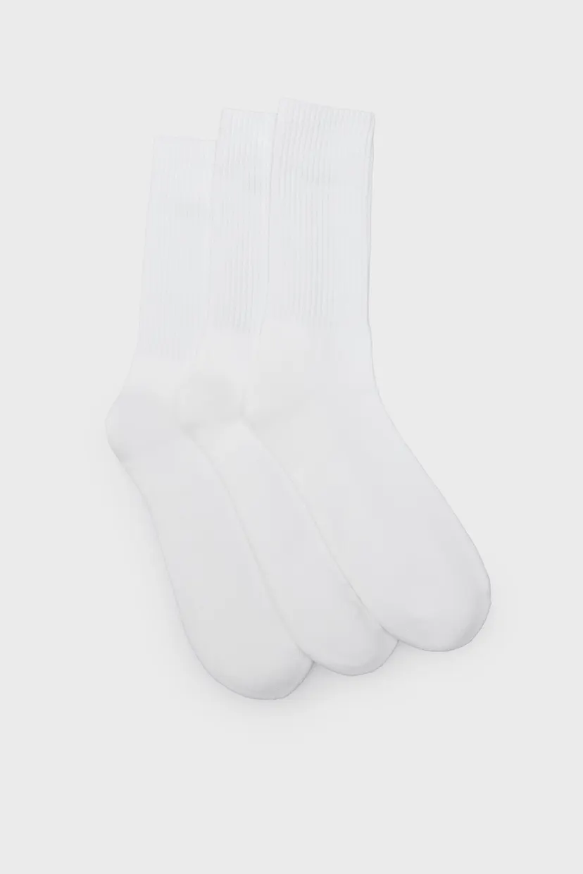 Мужские белые носки (3 пары) SPORT SOCKS 3