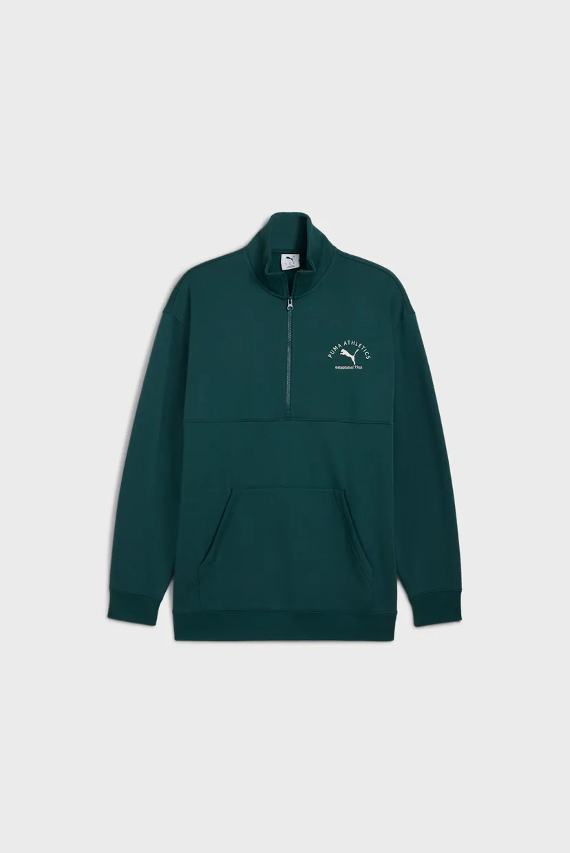 Чоловіча зелена спортивна кофта  PUMA Class Half Zip Sweater Men 4
