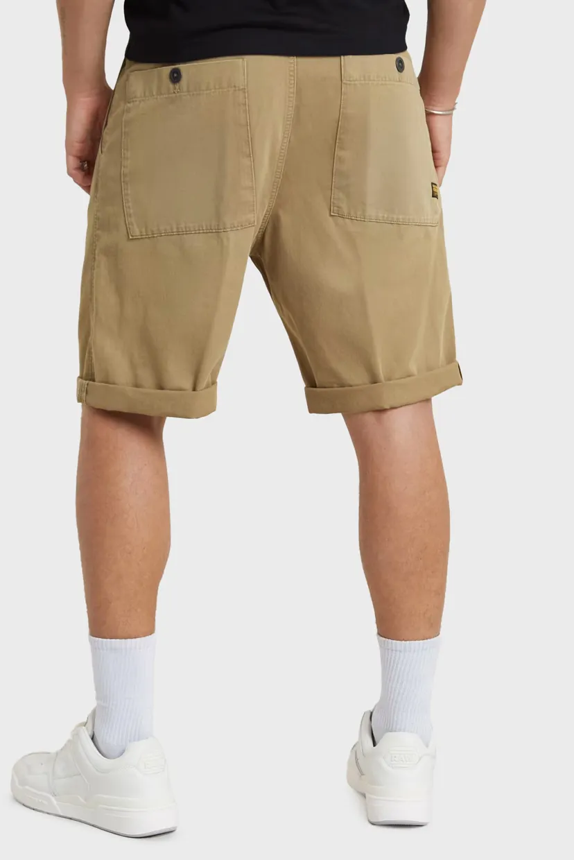 Мужские бежевые шорты Pleated chino short 3