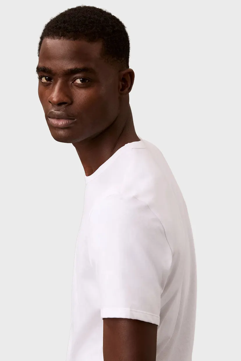 Мужская белая футболка (3 шт) S/S CREW NECK 5