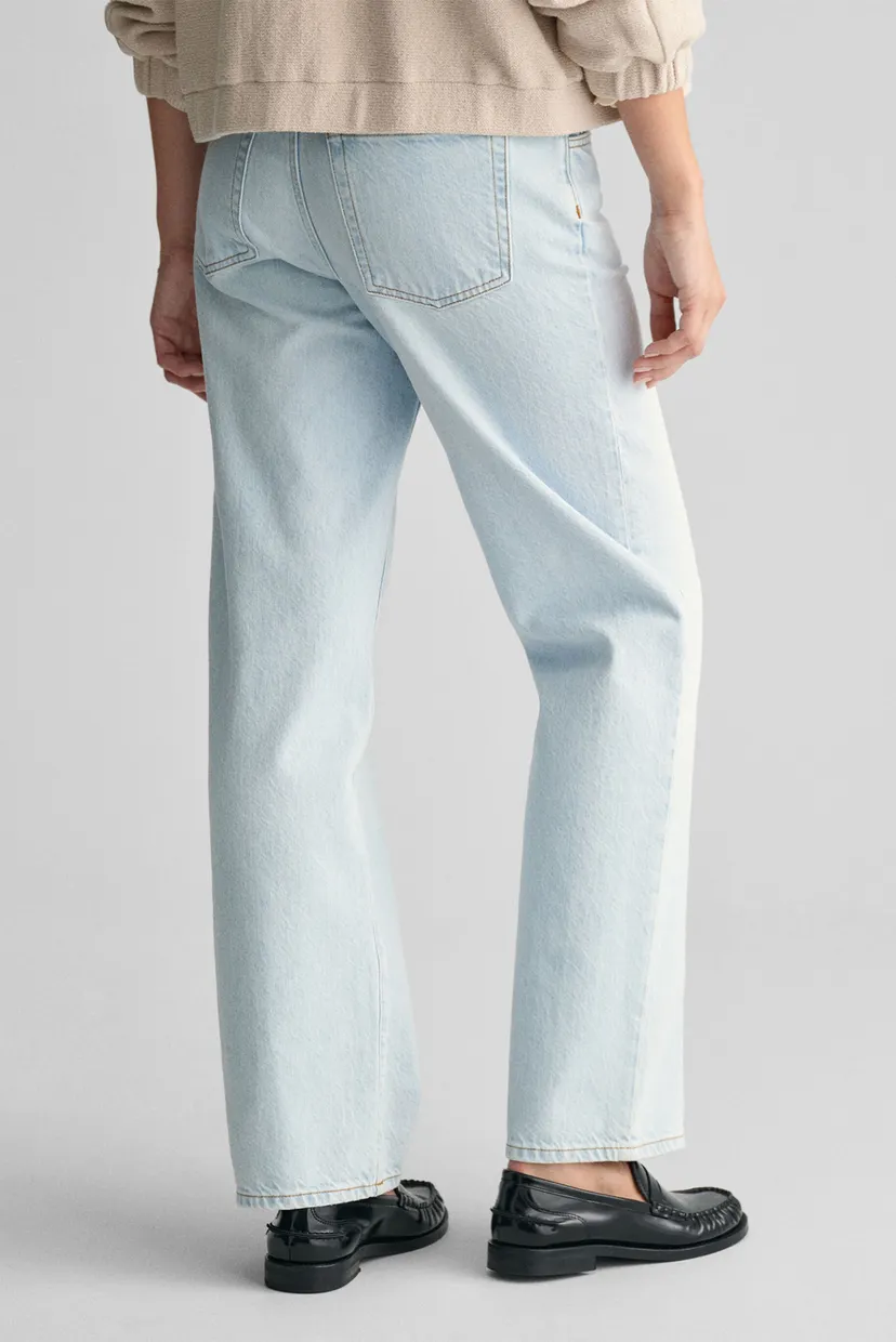 Жіночі блакитні джинси STRAIGHT RIGID JEANS 3