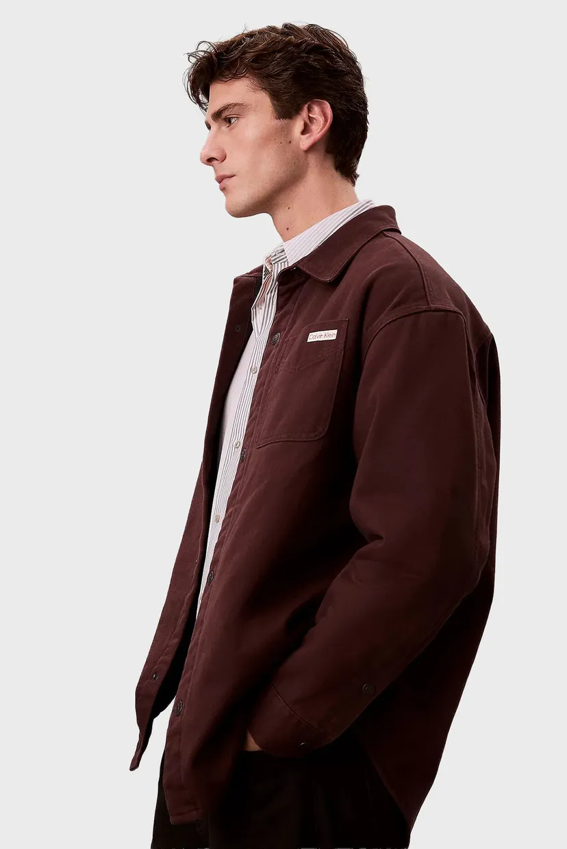 Чоловіча темно-коричнева сорочка PADDED JAVA OVERSHIRT 3