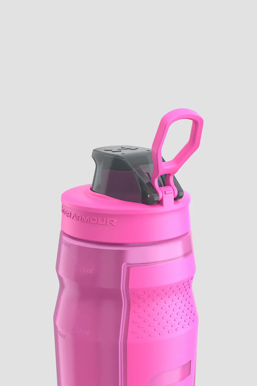 Рожева пляшка для води UA 32oz Playmaker Squeeze Rebel Pink 950 мл 4