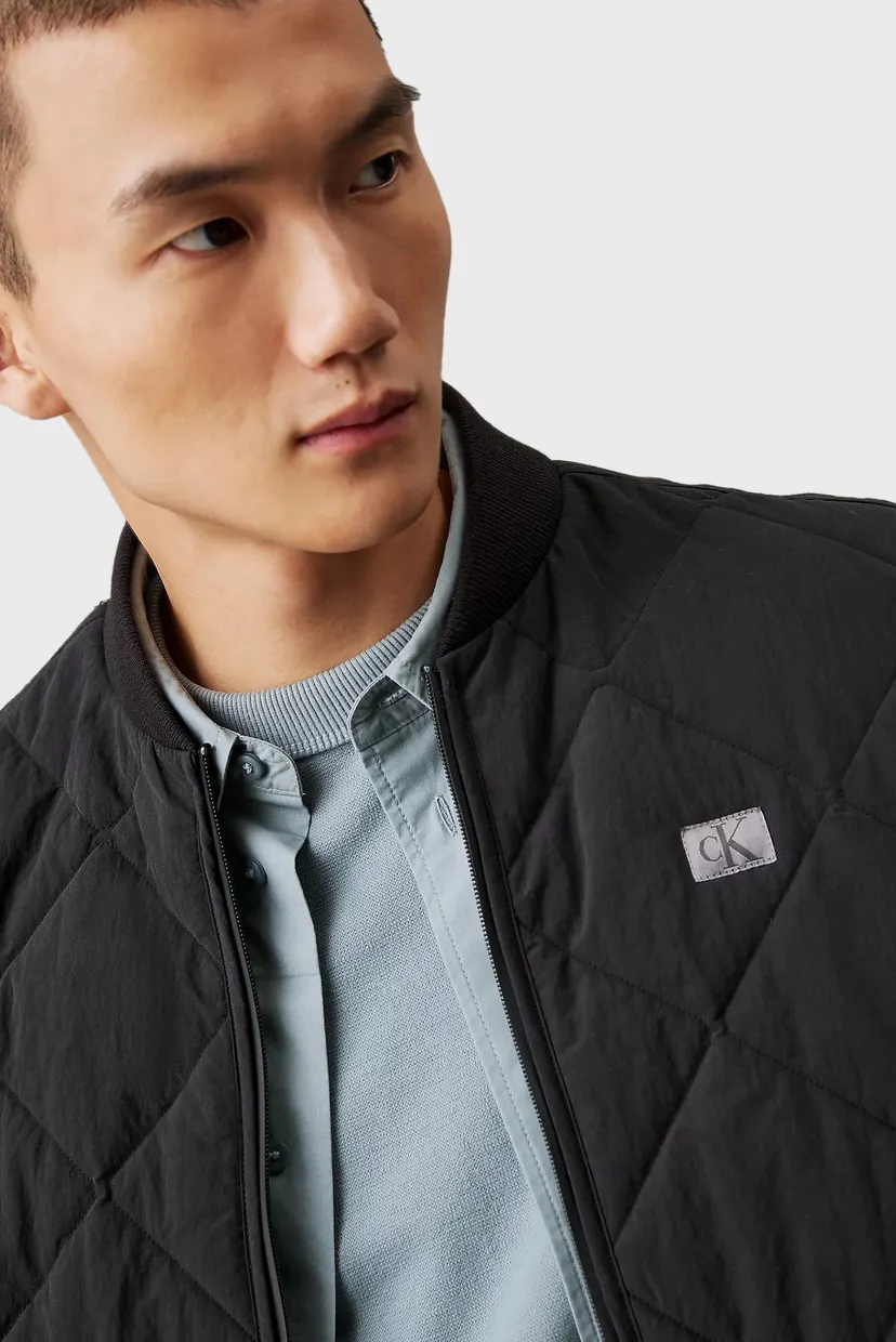 Чоловіча чорна куртка QUILTED JACKET 4