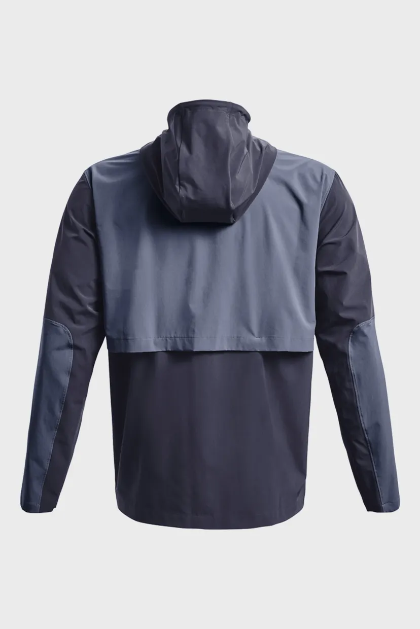 Мужская серая ветровка UA STORM RUN TRAIL JACKET 8