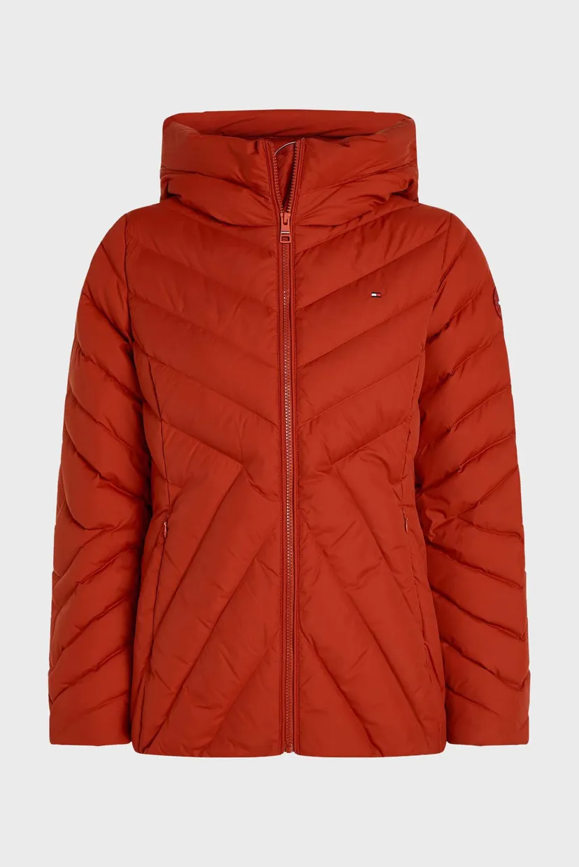 Жіночий червоний пуховик CHEVRON MW DOWN JACKET 5