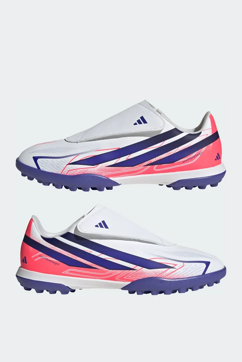 Дитячі білі сороконіжки F50 HYPERFAST CLUB Velcro Football Kids 7