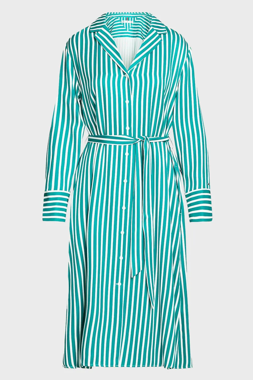 Жіноча сукня у смужку FLUID STRIPE LS MIDI 5